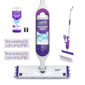 Swiffer PowerMop Multi-Surface Mop Kit for Floor Cleaning, Fresh Scent