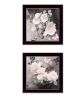 "Noir Roses Collection" 2-Piece Vignette By Bluebird Barn, Ready to Hang Framed Print, Black Frame