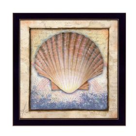 "Shell" By Ed Wargo, Printed Wall Art, Ready To Hang Framed Poster, Black Frame