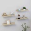 Wall Shelves 4 pcs Sonoma Oak 15.7"x3.5"x1.2"