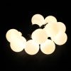 Plug-in Globe String Light Warm White Fairy Light Bulbs Outdoor Water Resistant