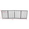 Pet Gate â€“ Dog Gate for Doorways;  Stairs or House â€“ Freestanding;  Folding ;  Dark Brown; Arc Wooden