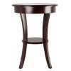 Cassie Round Accent Table with Glass