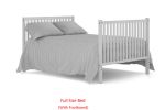 Synergy,5-In-1 Convertible Crib, Converts from Baby Crib to Toddler Bed, Fits Standard Full-Size Crib Mattress ,Easy to Assemble 53*29*9 Inches-WHITE