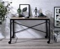 ACME Oklarth Writing Desk in Rustic Oak & Black Finish OF00103