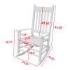 wooden porch rocker chair WHITE