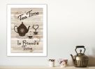 "Tea Time" by Millwork Engineering, Ready to Hang Framed Print, White Frame