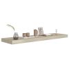 Floating Wall Shelves 2 pcs Oak 35.4"x9.3"x1.5" MDF