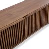 Black and Walnut Color Mid-Century Walnut Wood TV Stand 78.7 x 15.7 x 18.8 in