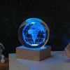 Cosmos Series Crystal Ball Night Lights; Milky Way; Moon; Desktop Bedroom Small Ornaments; Creative Valentine's Day Gifts Birthday Gifts