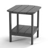 Outdoor Side Table for Adirondack Chairs;  All-Weather Resistant Humidity-Proof Waterproof Stain-Proof Accent Tables