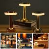 Dumbbell rechargeable table lamp  outdoor small night light creative dining table hotel bar table lamp decorative table lamp